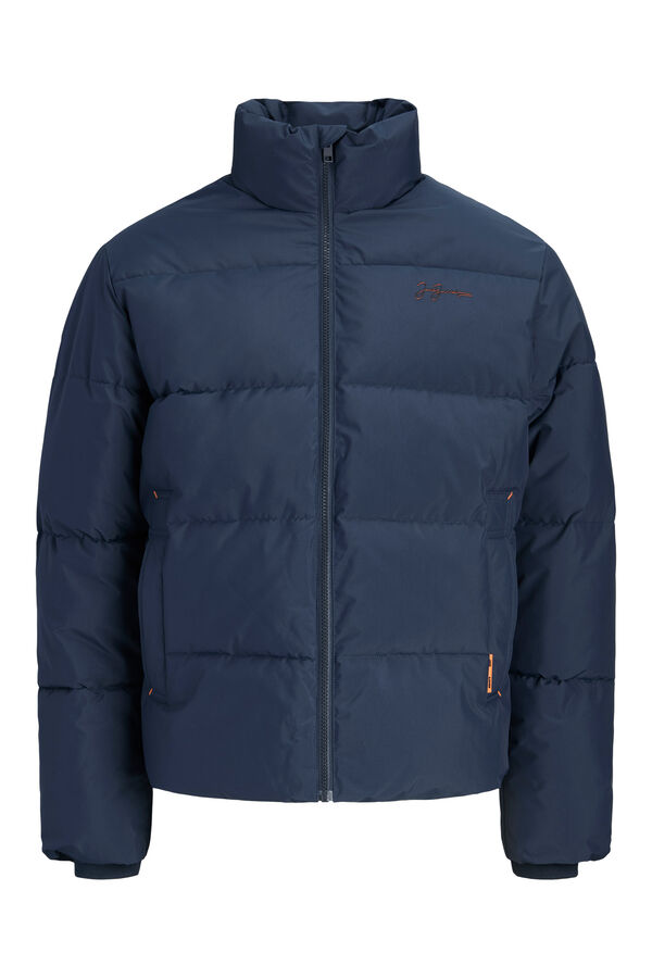 Jack & Jones High neck puffer jacket blue