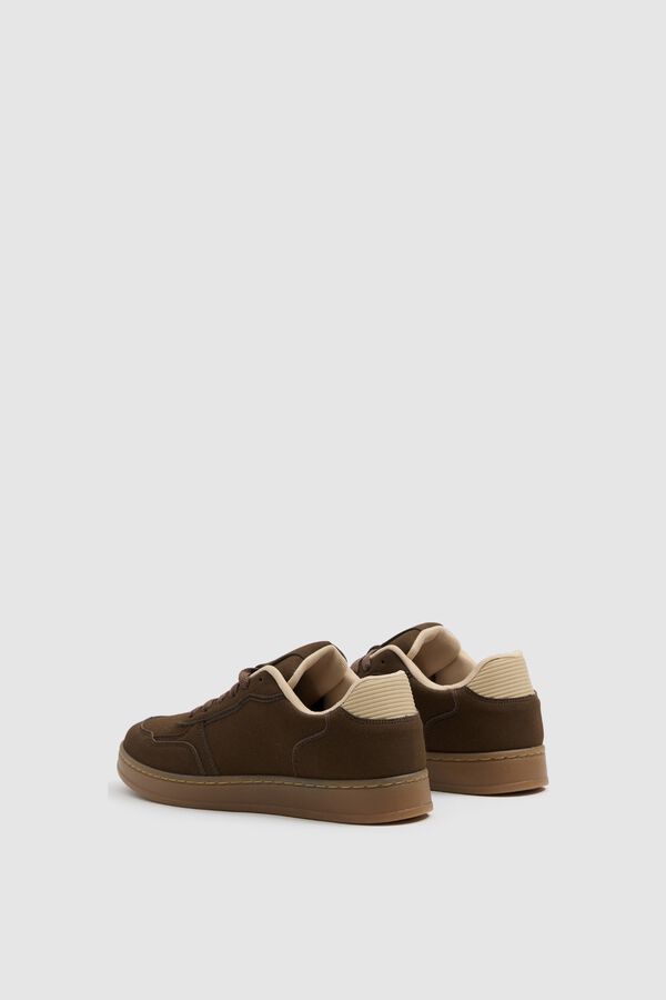 Inside Low rubber trainers brown