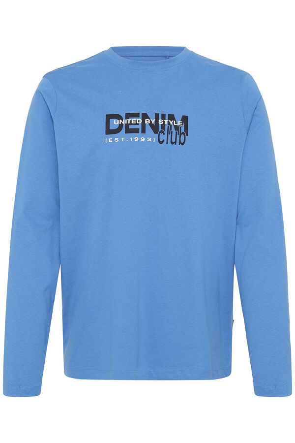 Blend Cotton long sleeve T-shirt turquoise