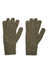 Pieces Guantes punto jaspeado verde