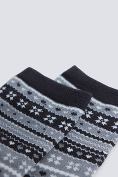 Springfield Calcet&iacute;n largo jacquard cenefas