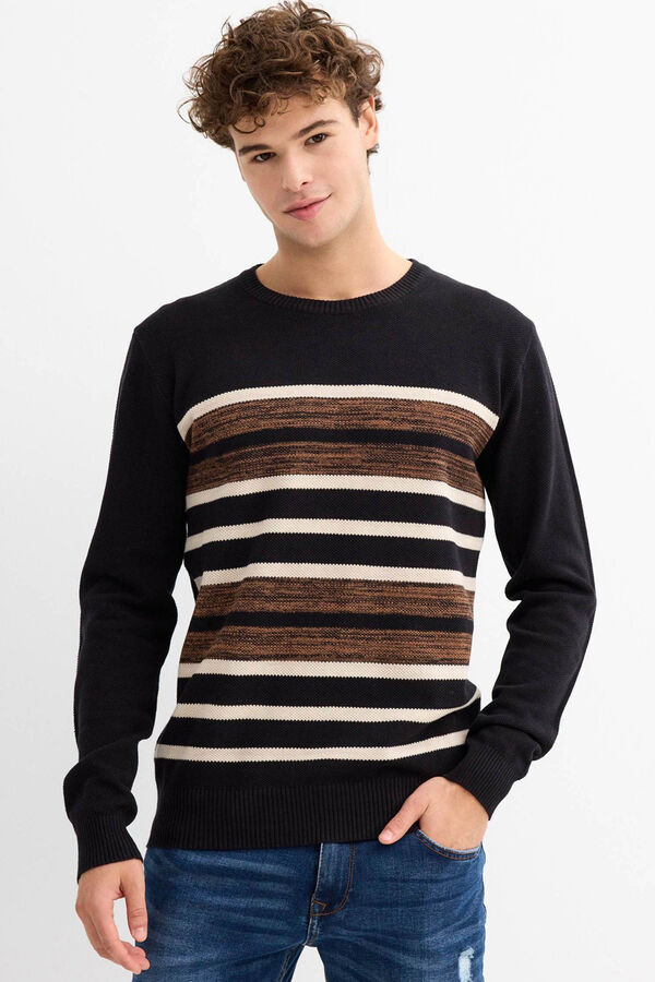 Inside Jersey Rayas negro