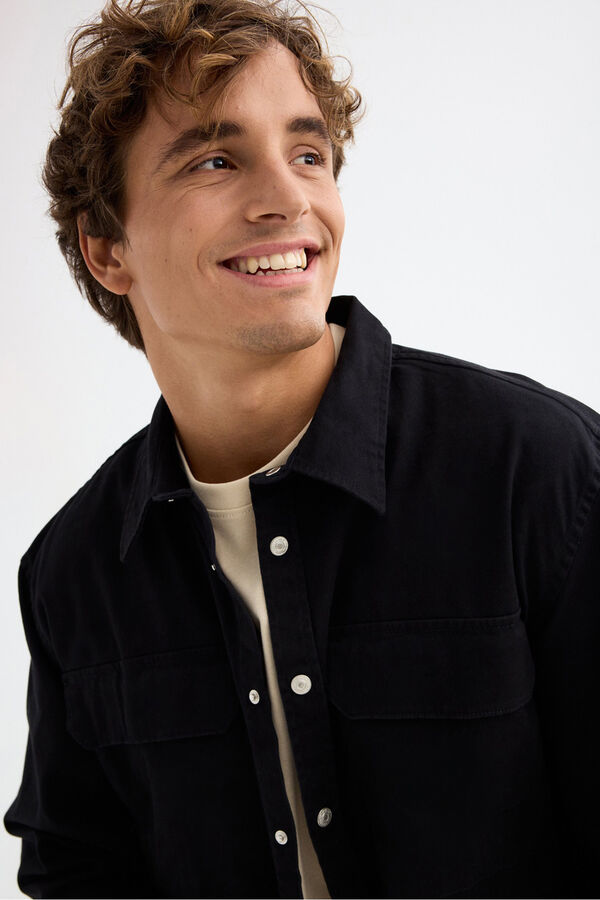 Inside Plain Shirt black