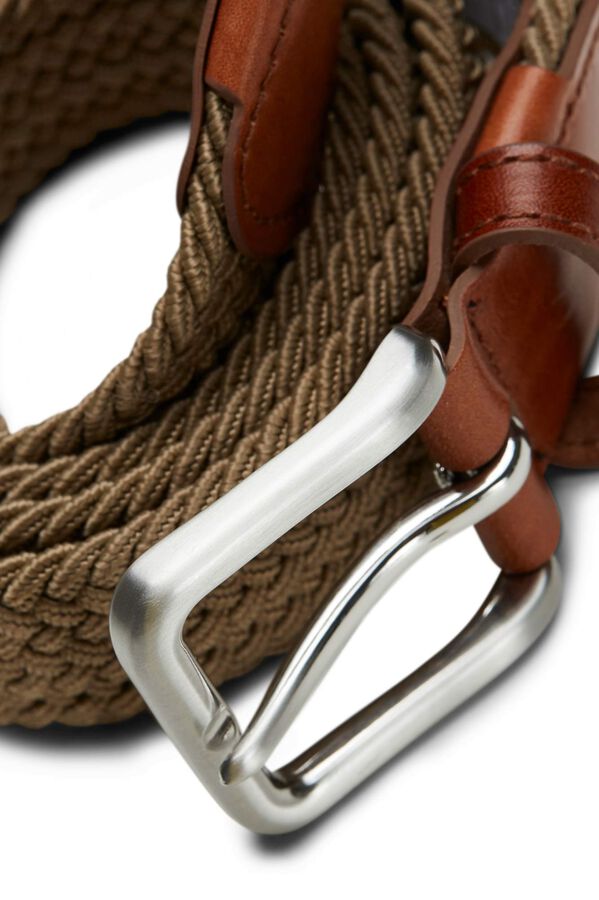 Jack & Jones Cinto entran&ccedil;ado el&aacute;stico  cru