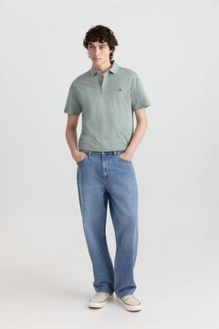 Springfield Microraya jersey slim fit polo shirt