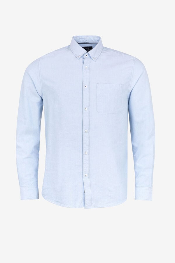 Springfield Regular fit Oxford shirt royal blue
