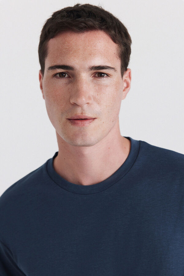 Springfield T-shirt com aspeto t&eacute;cnico azul
