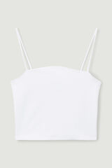 Springfield Bralet top with thin straps blanco