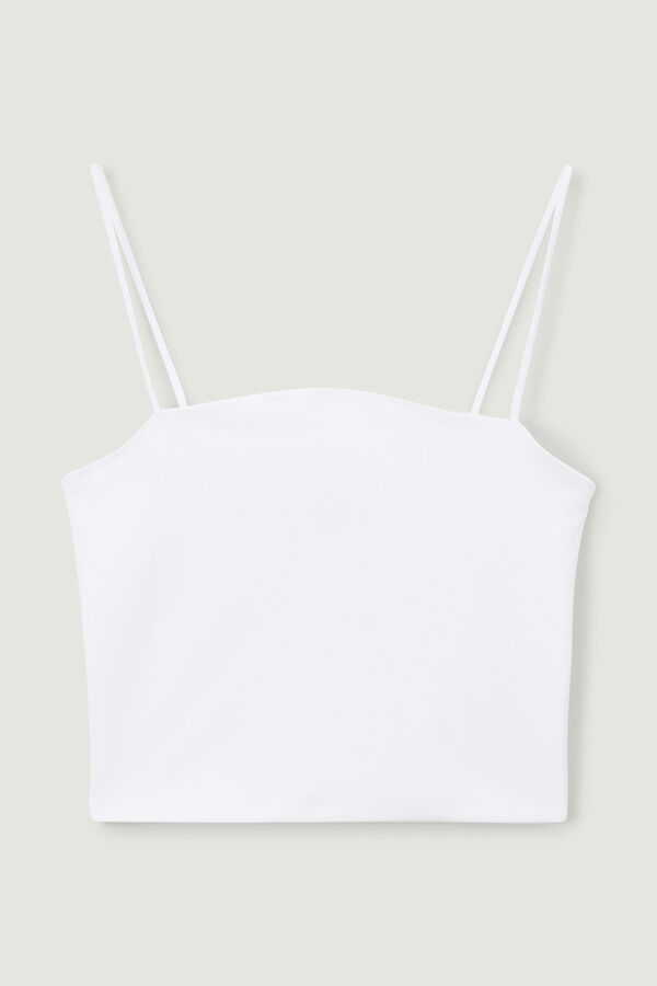 Springfield Bralet top with thin straps blanco