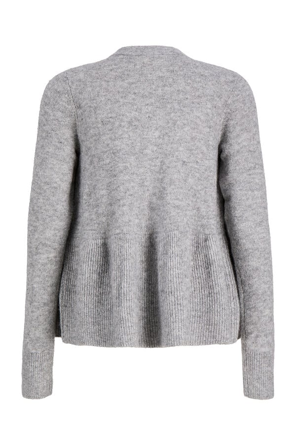Jack & Jones Girl Round neck slim fit cardigan grey