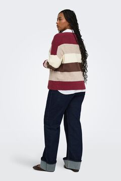 Only Carmakoma Striped plus size jumper