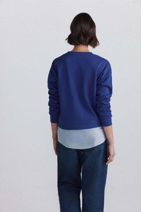 Springfield Two-tone sweatshirt blue
