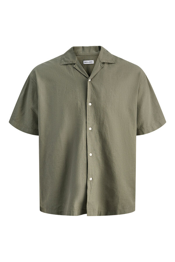 Jack & Jones Linen resort shirt nude
