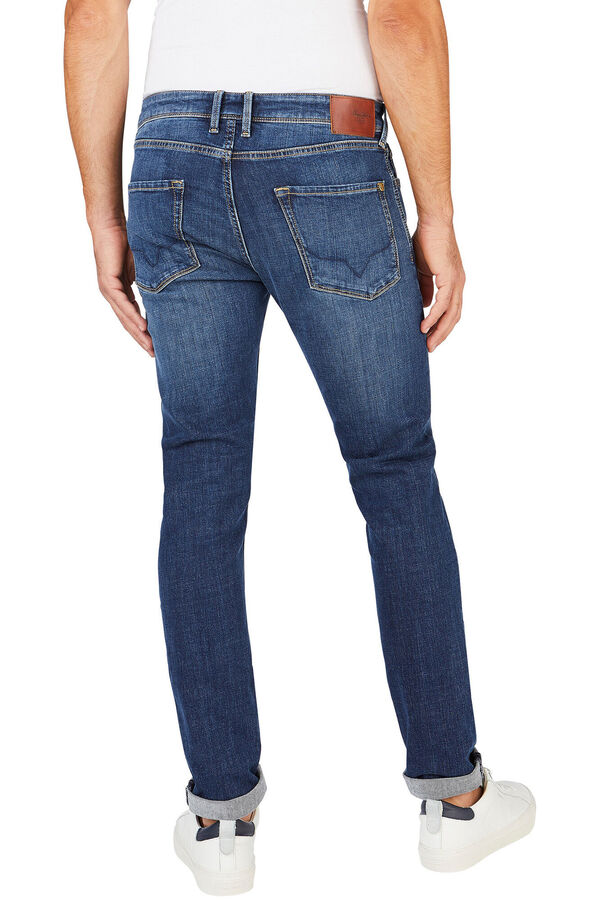 Springfield Low-rise skinny jeans bleuté