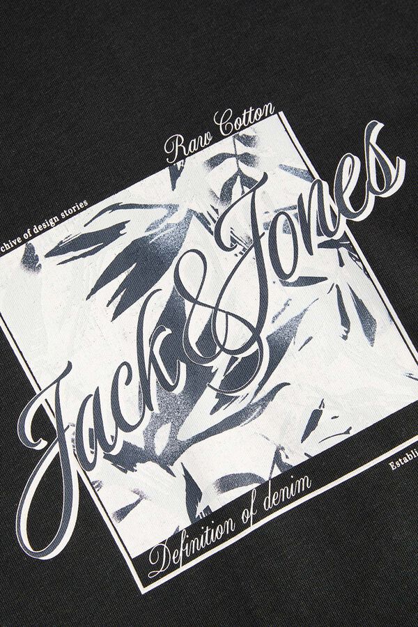 Jack & Jones Sudadera con capucha algod&oacute;n negro