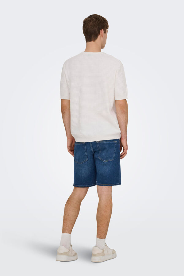 Only & Sons Denim Bermuda shorts blue