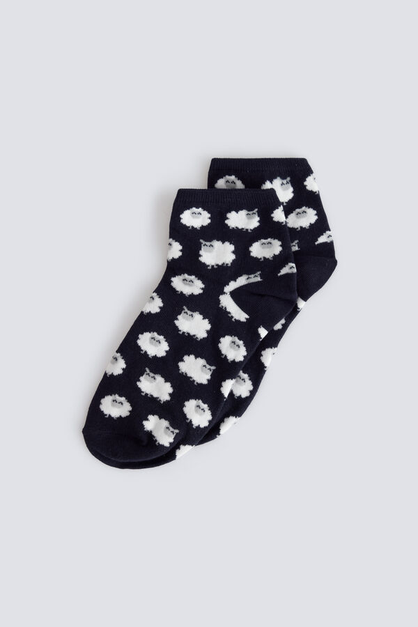 Springfield Sheep short socks blue