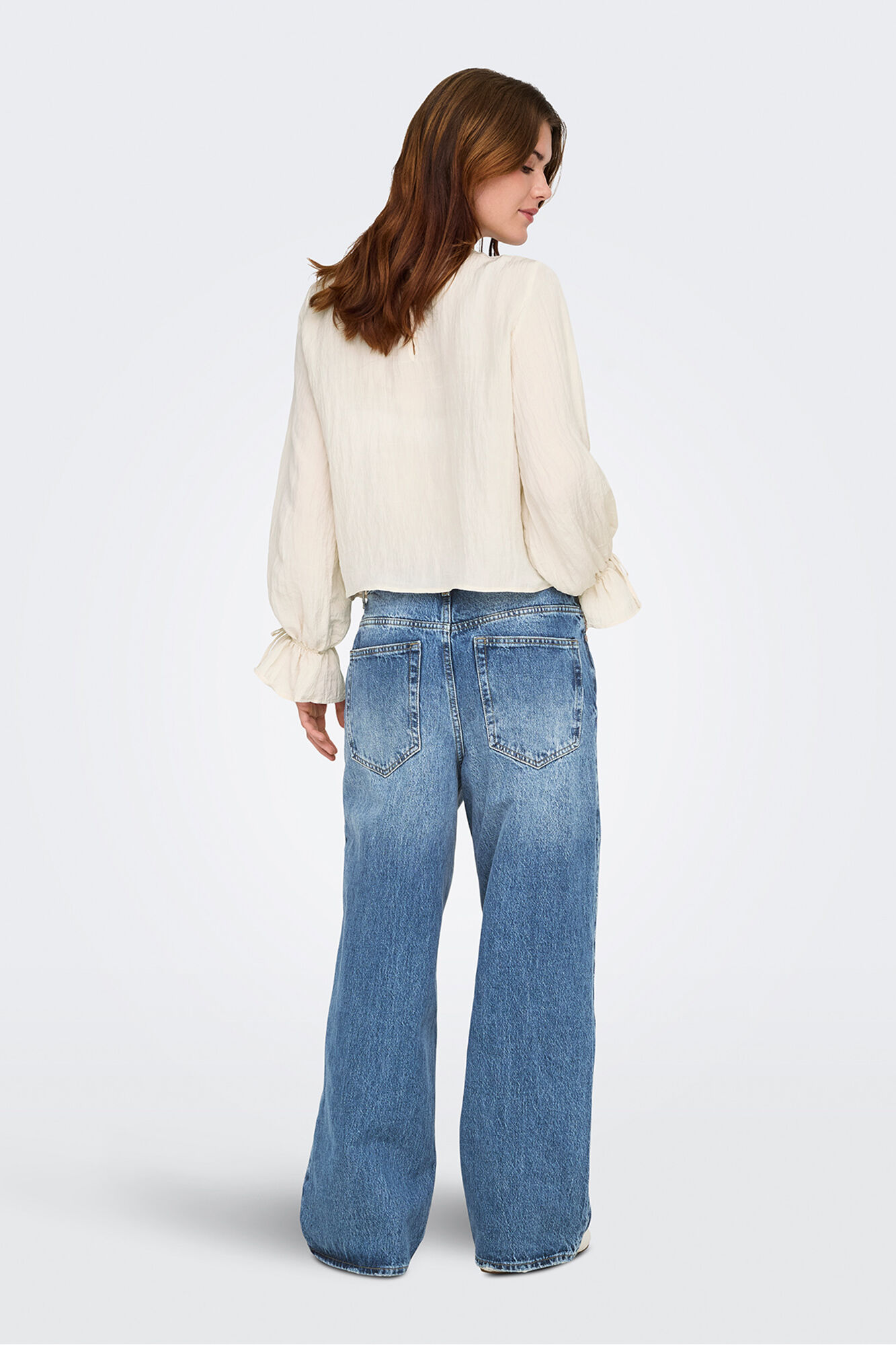 JDY Blusa manga larga fluida