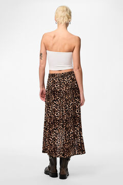 Pieces Falda midi cruzada con lazada