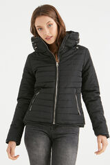 Inside Quilted jacket black
