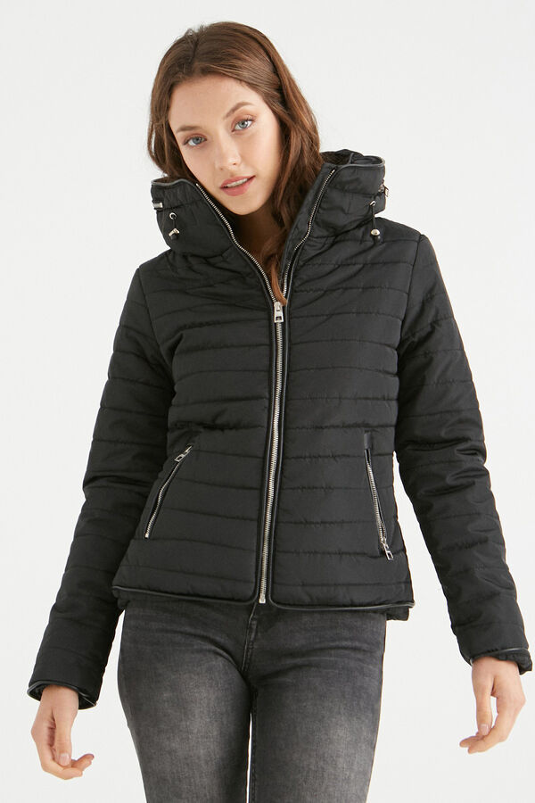 Inside Quilted jacket black