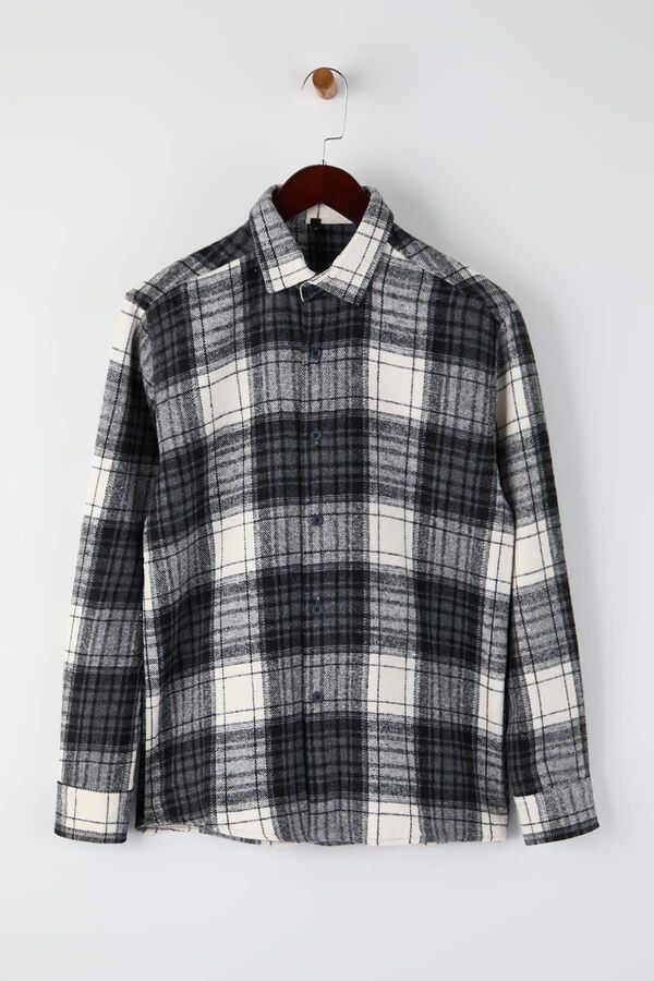 Trendyol Camisa oversize estampada preto