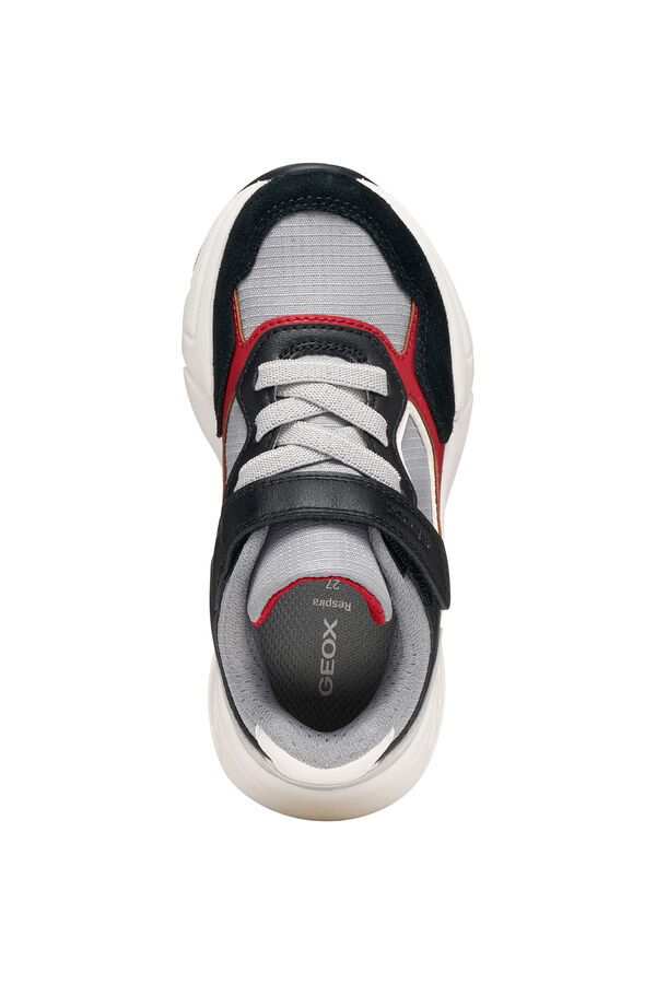 Geox Faux leather trainers grey