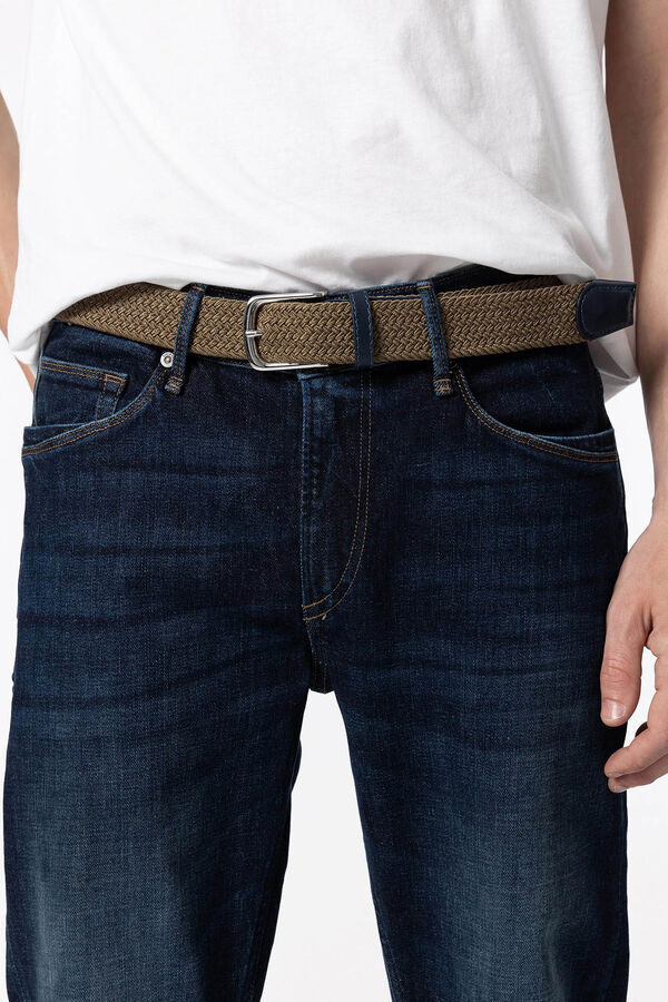 Springfield Jeans Leo Comfort Fit con Cinturón azul medio