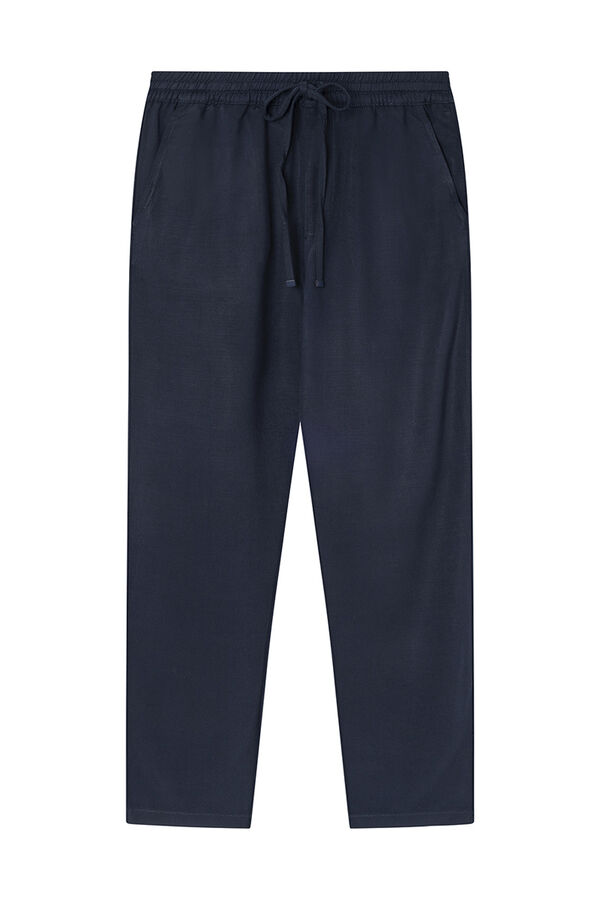 Springfield Lepršave jogger pantalone plava