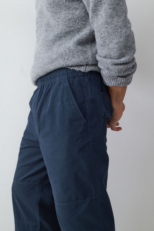 Balmohk Cal&ccedil;a cal&ccedil;a com c&oacute;s el&aacute;stico azul