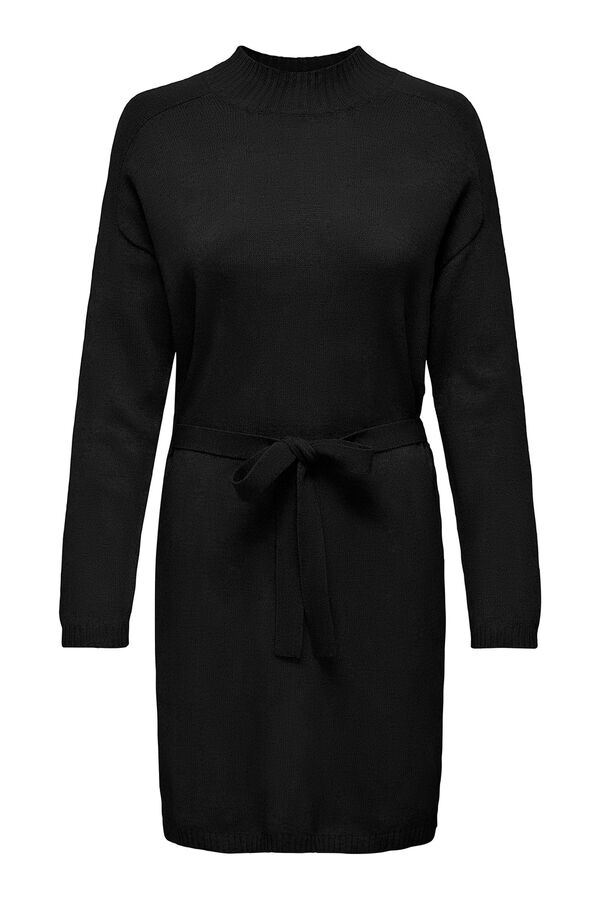 Only Vestido corto de punto negro