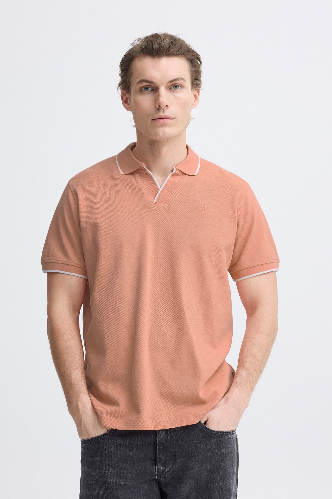 Blend Polo piqu&eacute; de manga curta