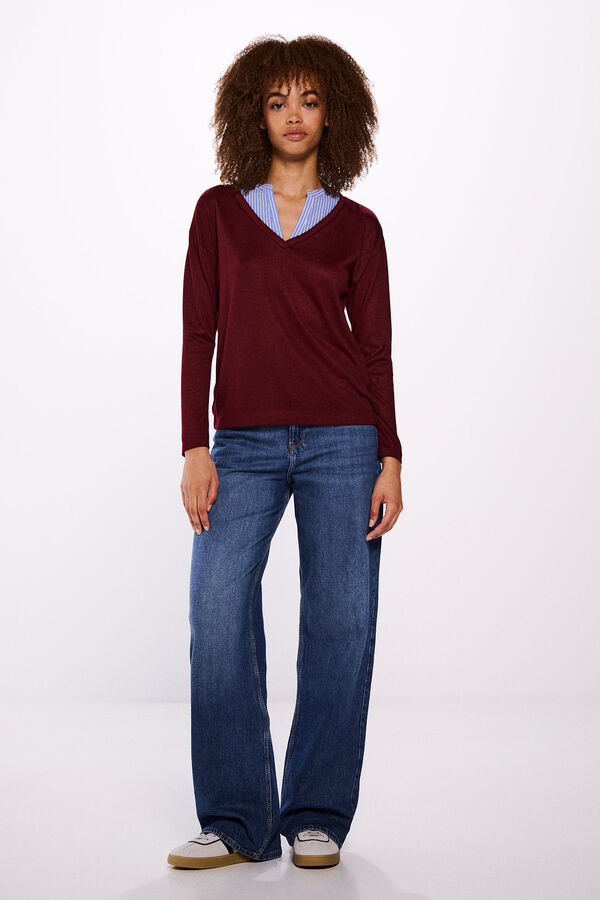 Springfield Soft touch combined t-shirt printed