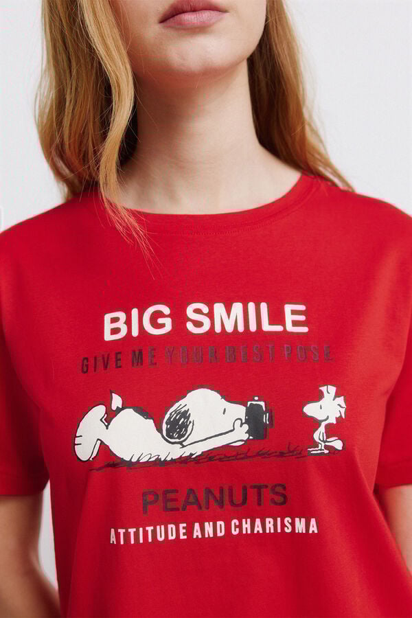 Springfield Snoopy short sleeve T-shirt red