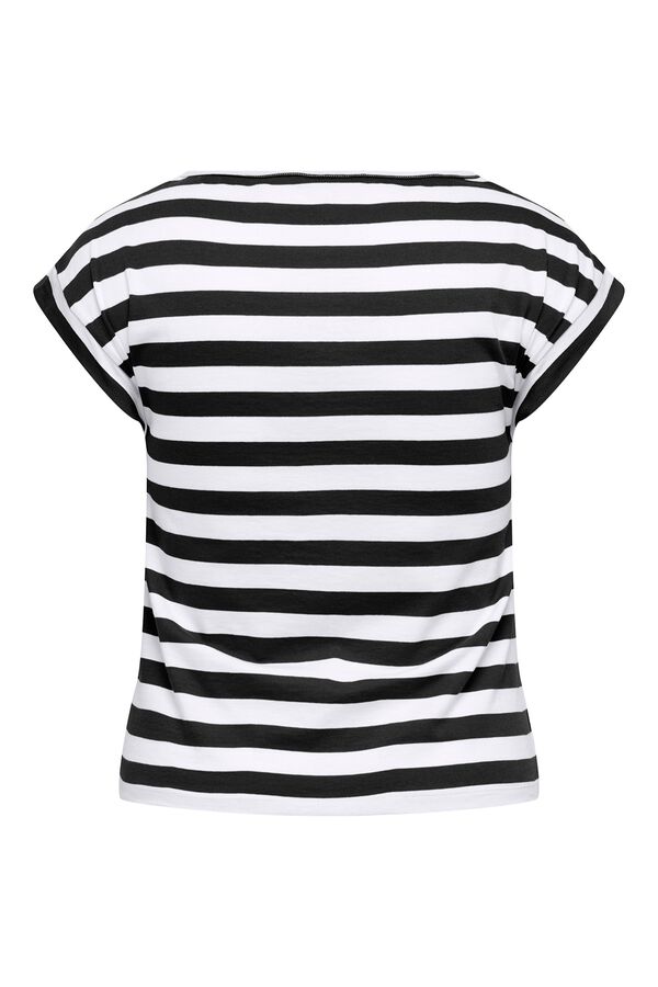 Only Carmakoma Cotton plus size T-shirt black