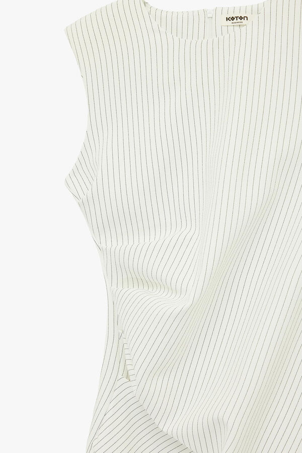 Koton Vestido mini sin mangas blanco