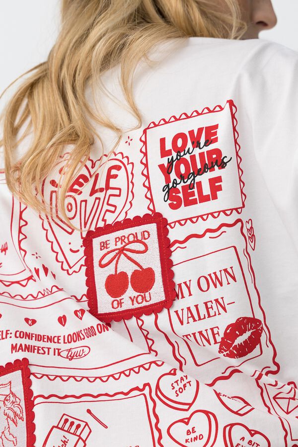 Tiffosi Young Camiseta Oversize white