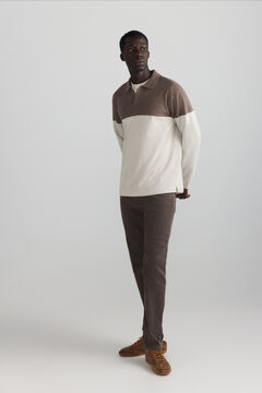 Springfield Washed slim fit 5-pocket trousers