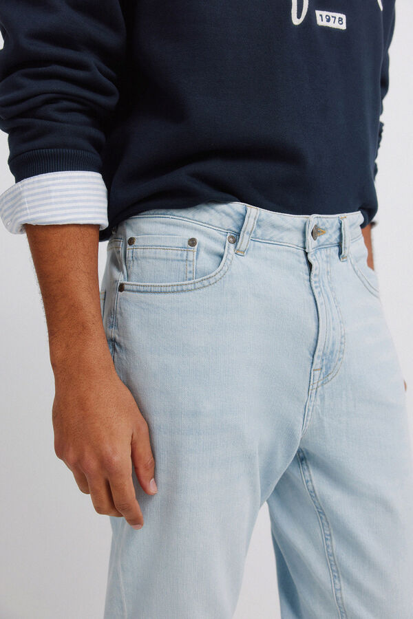 Springfield Light wash ultralight slim fit jeans blue