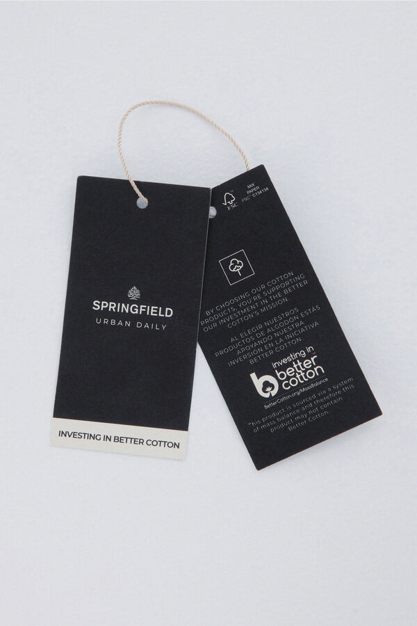 Springfield Two-tone structured dress shirt grey