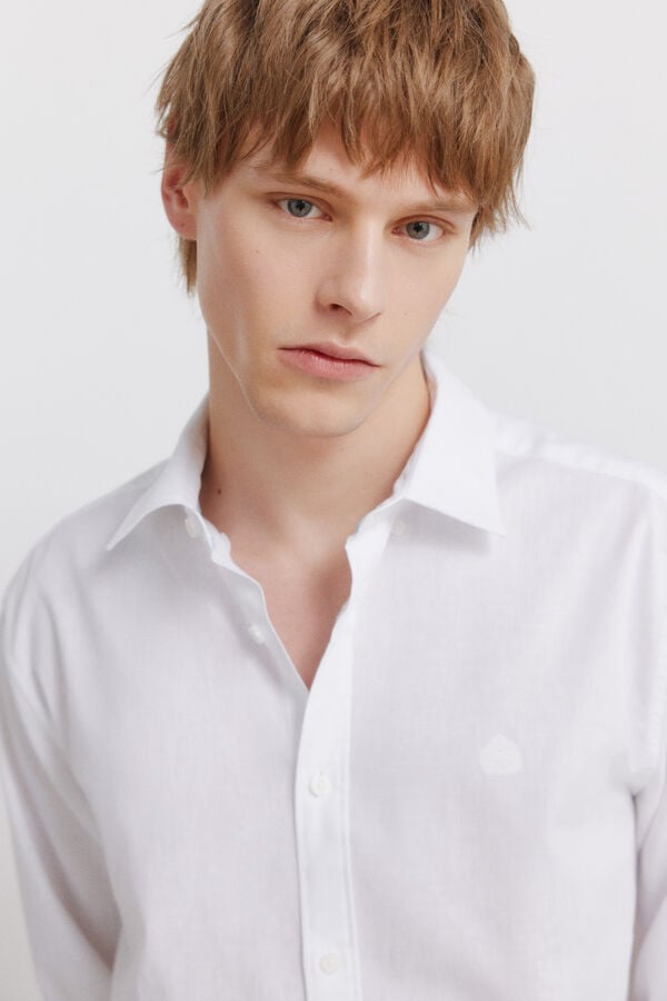 Springfield Linen shirt white