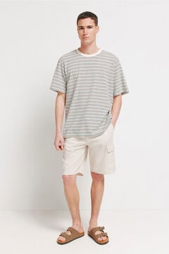 Springfield Textured striped T-shirt