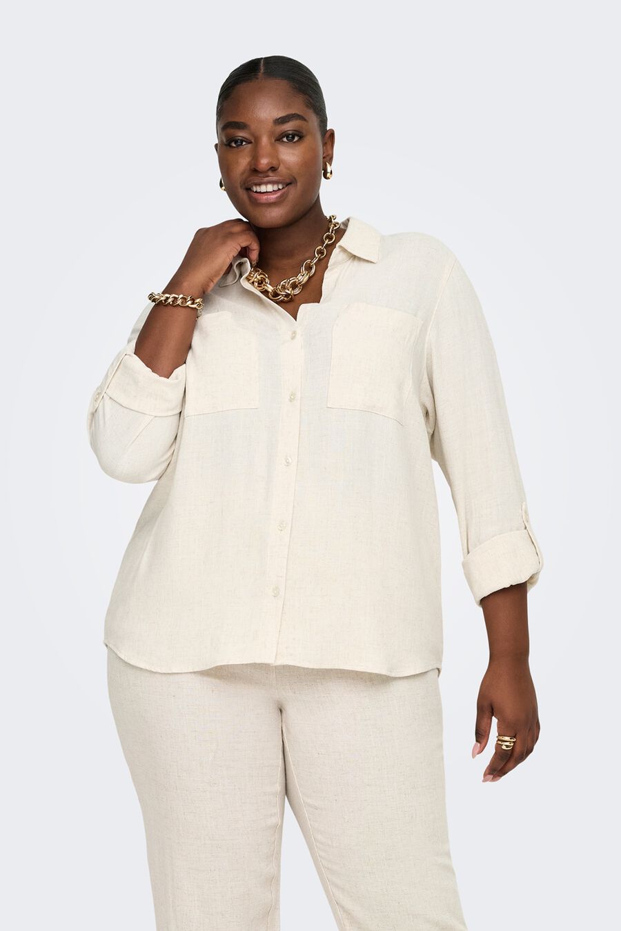 Camisa fluida talla grande