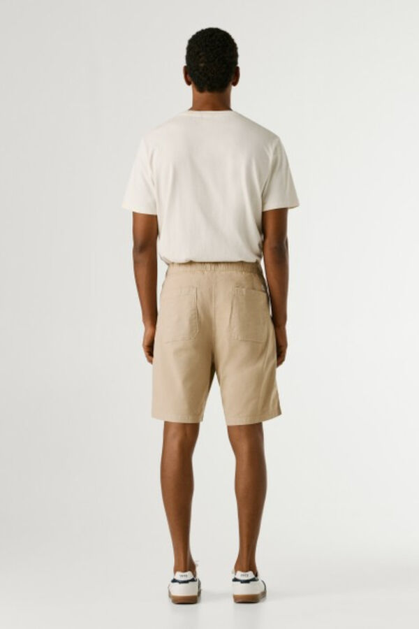 Pepe Jeans Pantal&oacute;n corto popelin beige