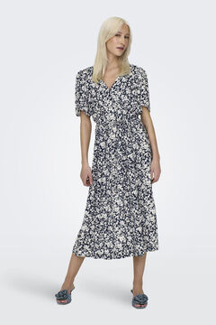 Only Vestido midi manga corta