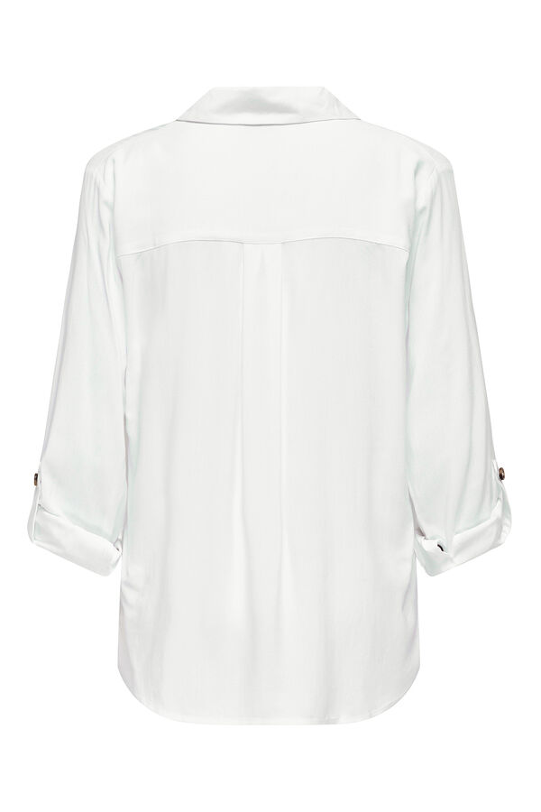 JDY Camisa manga larga fluida blanco