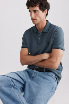 Springfield Polo piqu&eacute; contrastes slim fit