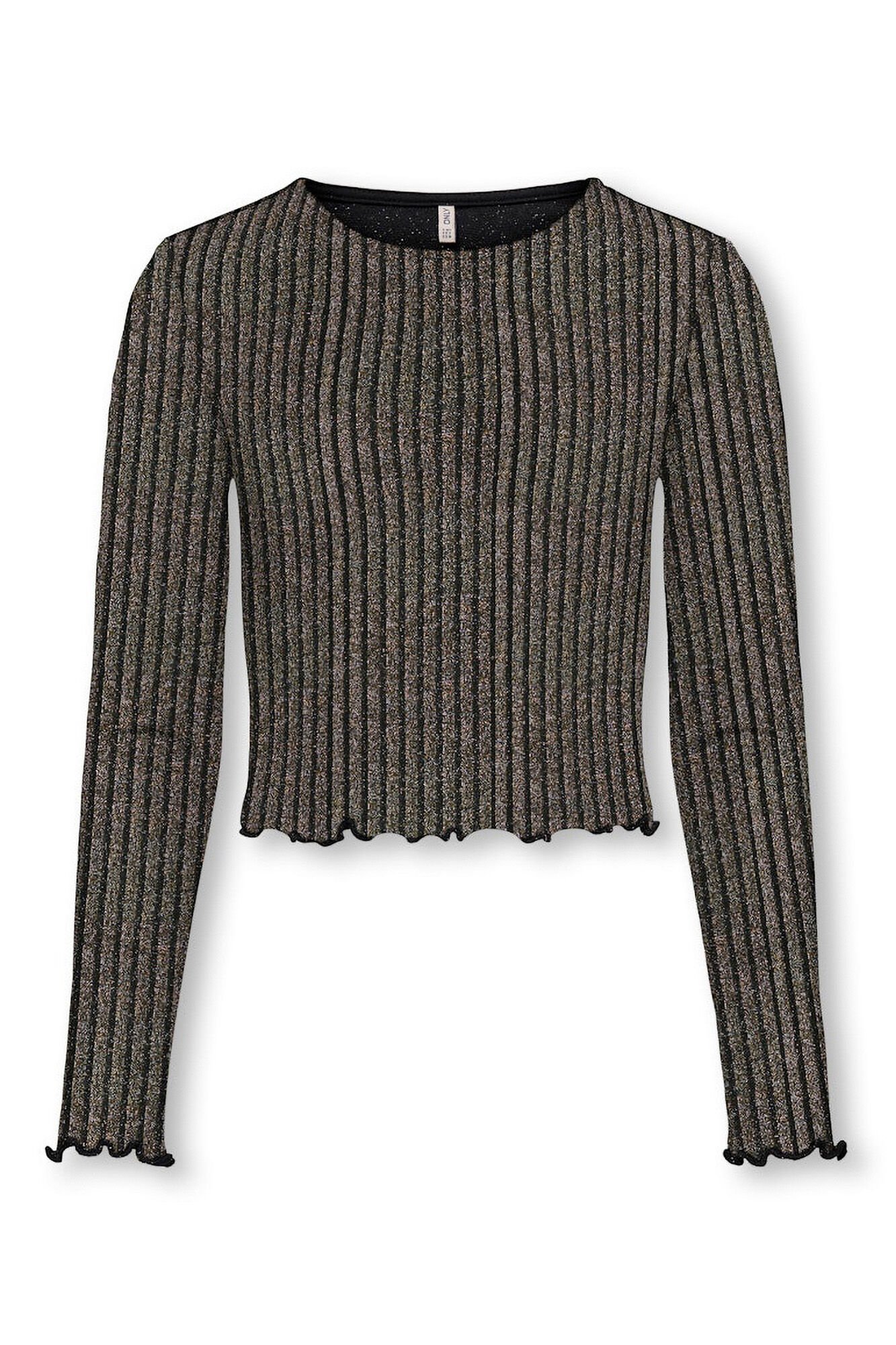 Only Girls Top de efeito brilhante