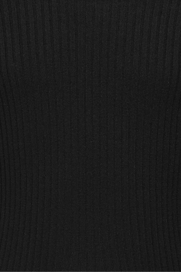 Only Girls Ribbed mini dress noir