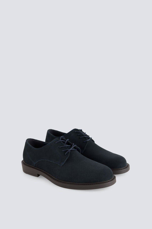Springfield Zapato traje piel azul